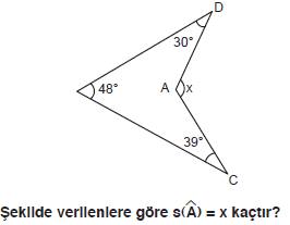 DGS Doğruda Açılar Test 1